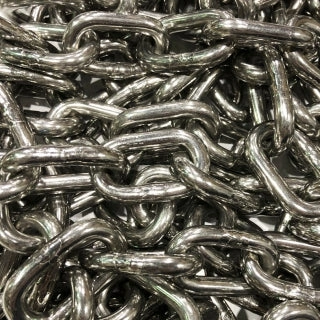 1/4 Stainless Steel Chain 26 kN (Sold by the 22cm length / 7 links)